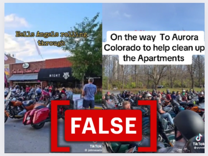 No, Hells Angels are not heading to Aurora, Colorado, to confront Venezuelan gangs